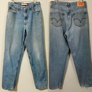 Levi’s Men 560 Comfort Fit Blue Denim Mid Rise Straight Jeans Size W34L34